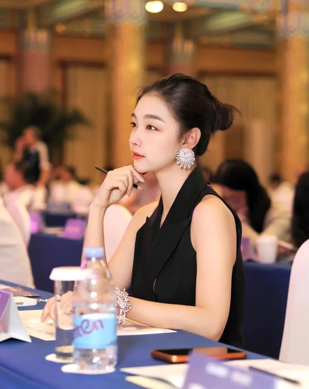 米亚老师在行业会议现场